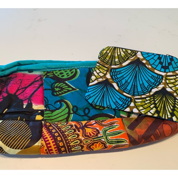 African Print cotton zip pouches-cosmetics, art supplies/toiletries/coins (2) - Picture 2 of 6